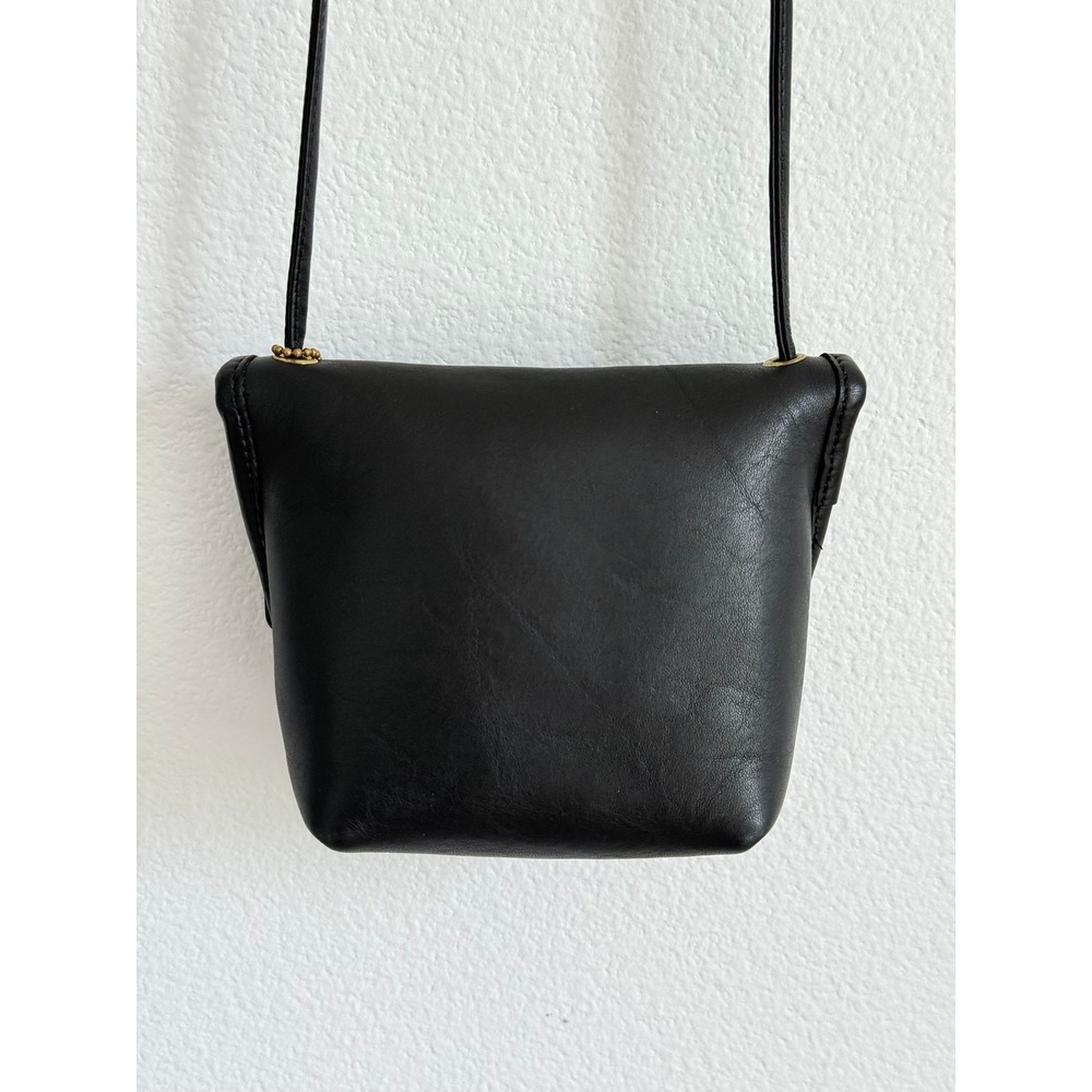 Vintage Coach Everett Bag Black Glovetanned Leather Turnlock Crossbody #9934 USA - Picture 12 of 16